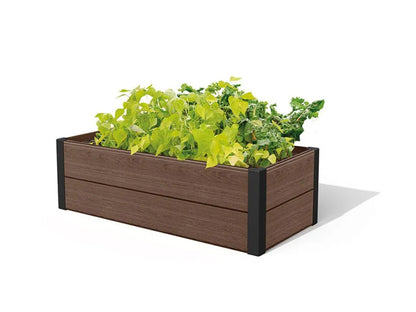 Raised Garden Bed Brown Maple Trough