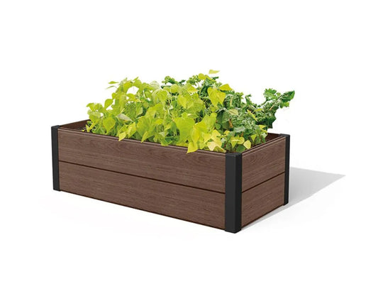 Raised Garden Bed Brown Maple Trough