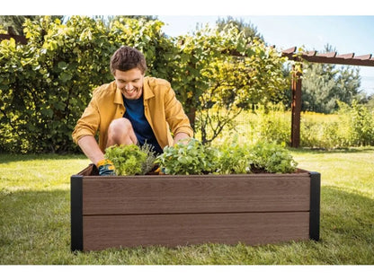 Raised Garden Bed Brown Maple Trough