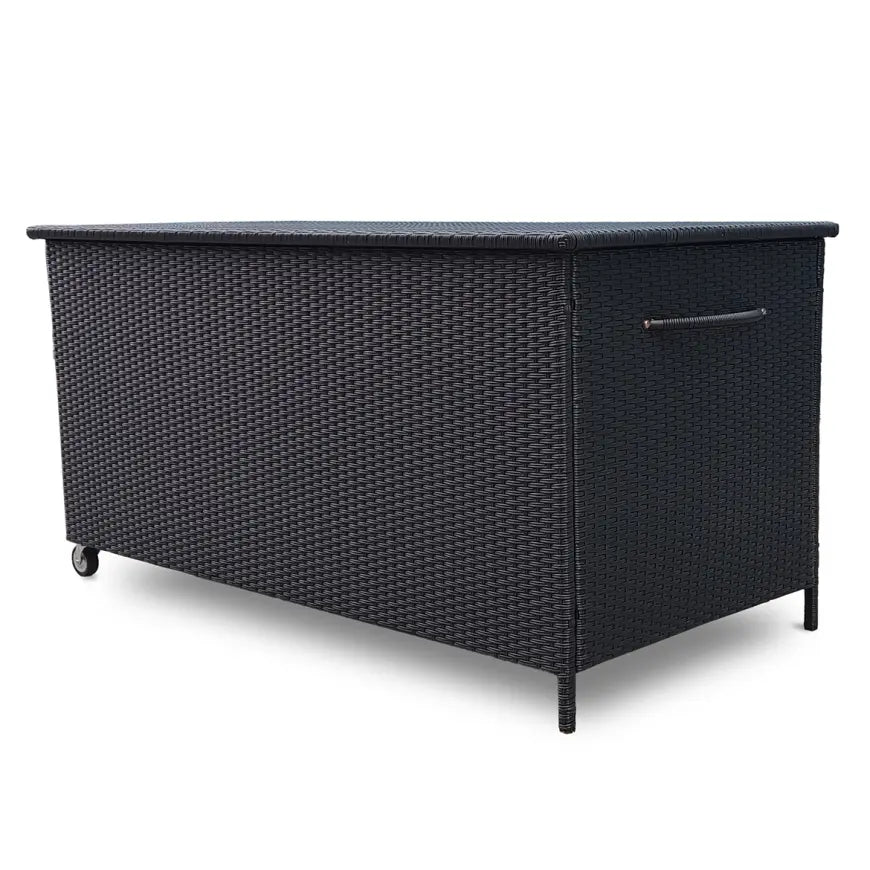 Garden Storage Box 80 × 80 × 160 cm – Black