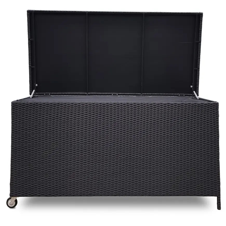 Garden Storage Box 80 × 80 × 160 cm – Black